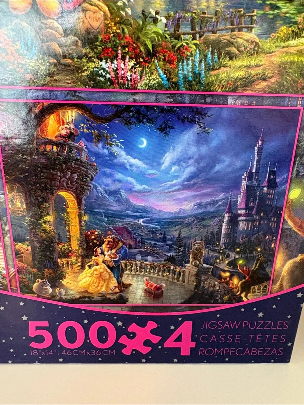 Disney Thomas Kinkade 4-Scene 500 Piece Puzzle Set
